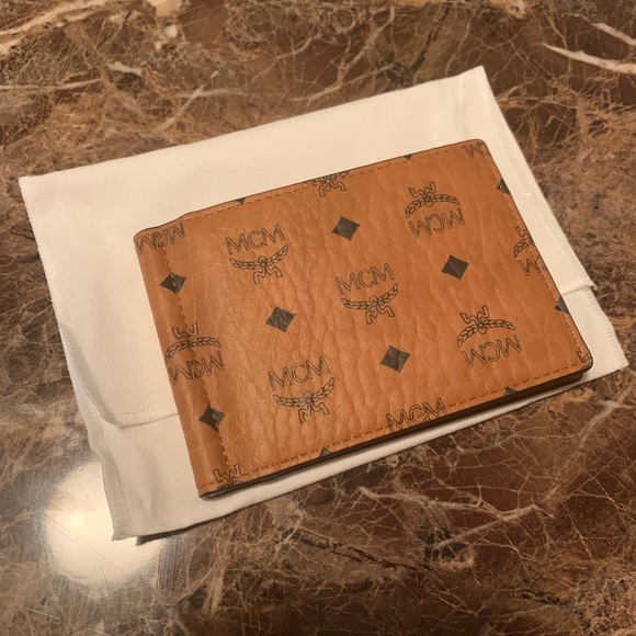 MCM Other - NWT AUTHENTIC MCM Money Clip Wallet in Visetos Original
